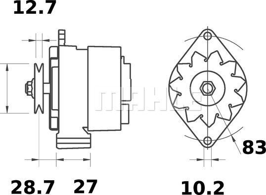 MAHLE MG 416 - Генератор autocars.com.ua