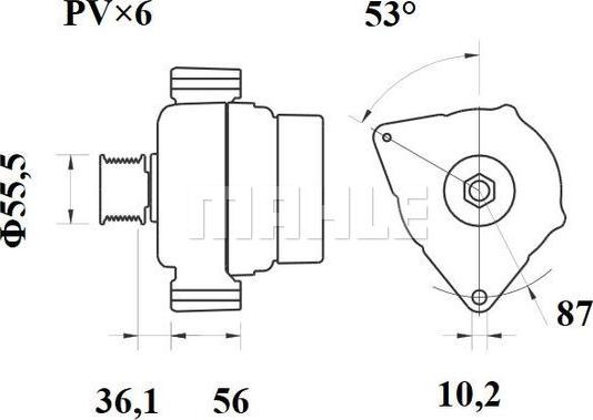 MAHLE MG 418 - Генератор avtokuzovplus.com.ua