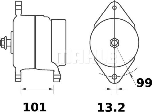 MAHLE MG 41 - Генератор autocars.com.ua