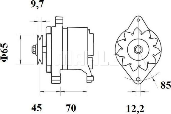 MAHLE MG 423 - Генератор autocars.com.ua