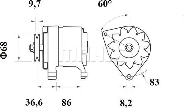 MAHLE MG 426 - Генератор autocars.com.ua