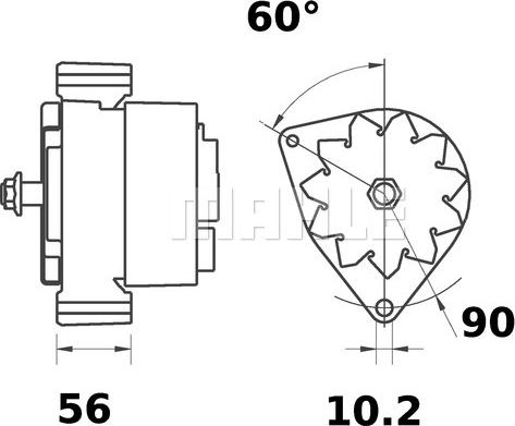 MAHLE MG 433 - Генератор autocars.com.ua