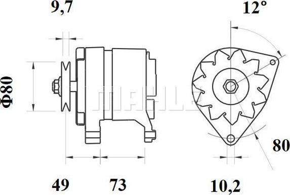 MAHLE MG 437 - Генератор autocars.com.ua