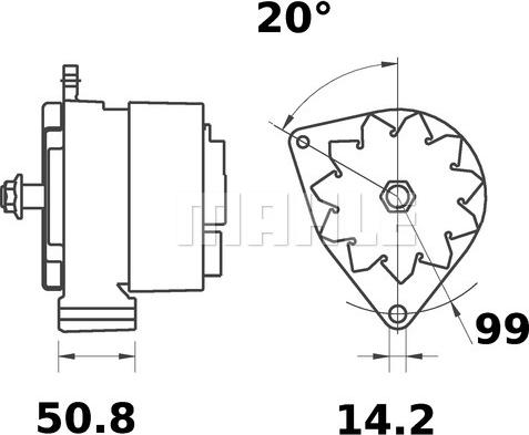 MAHLE MG 442 - Генератор autocars.com.ua