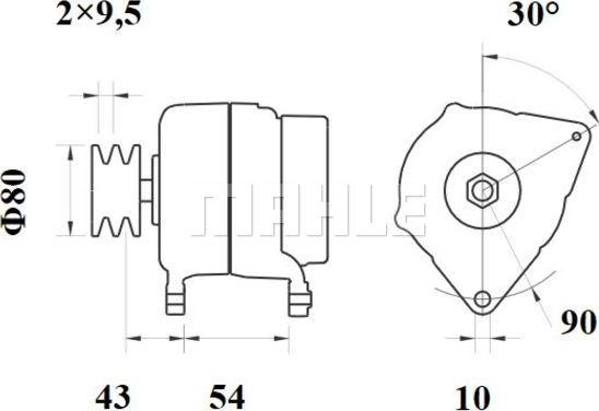 MAHLE MG 472 - Генератор autocars.com.ua