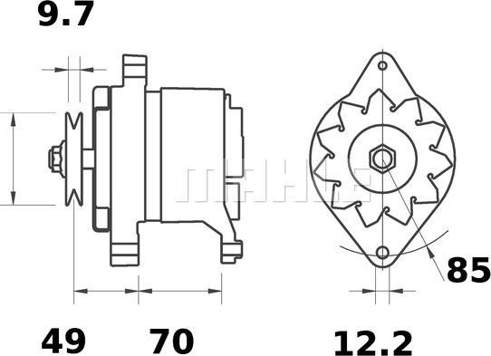 MAHLE MG 504 - Генератор autocars.com.ua