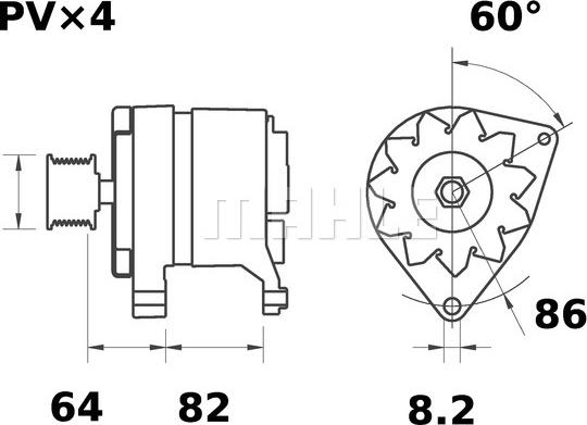 MAHLE MG 507 - Генератор autocars.com.ua