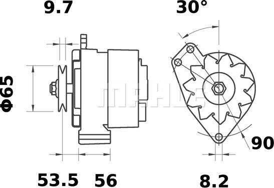 MAHLE MG 512 - Генератор autocars.com.ua