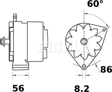 MAHLE MG 517 - Генератор avtokuzovplus.com.ua