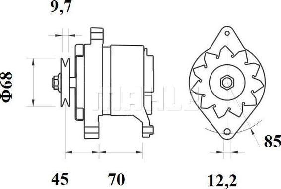 MAHLE MG 520 - Генератор avtokuzovplus.com.ua