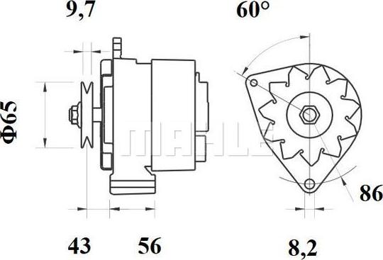 MAHLE MG 527 - Генератор autodnr.net