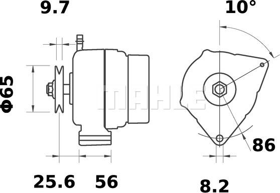 MAHLE MG 534 - Генератор autocars.com.ua