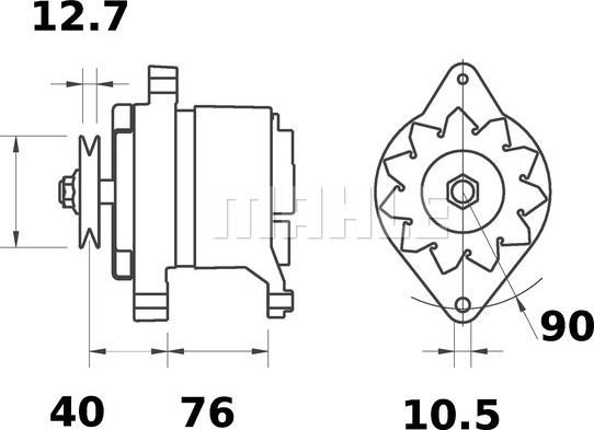 MAHLE MG 583 - Генератор avtokuzovplus.com.ua