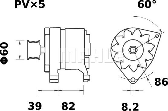 MAHLE MG 662 - Генератор autodnr.net