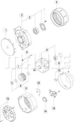 MAHLE MG 773 - Генератор avtokuzovplus.com.ua