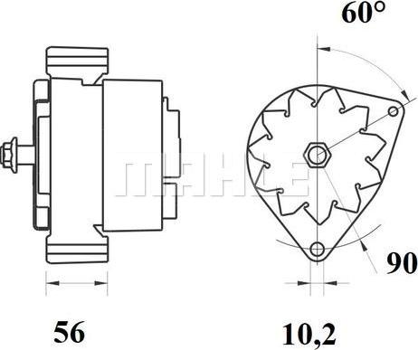 MAHLE MG 781 - Генератор autocars.com.ua