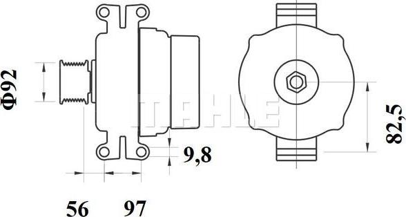 MAHLE MG 799 - Генератор autocars.com.ua