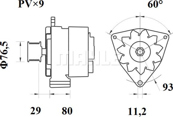 MAHLE MG 803 - Генератор autodnr.net