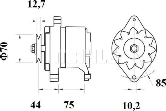 MAHLE MG 86 - Генератор autocars.com.ua