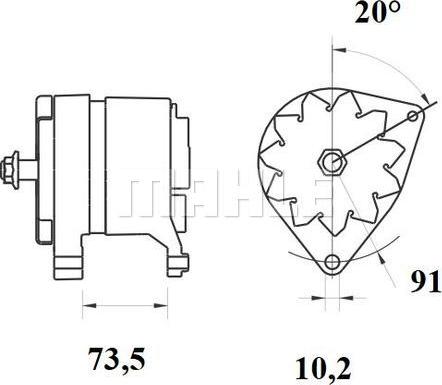 MAHLE MG 879 - Генератор autocars.com.ua