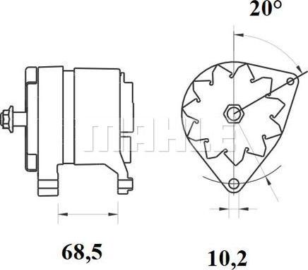 MAHLE MG 880 - Генератор autocars.com.ua