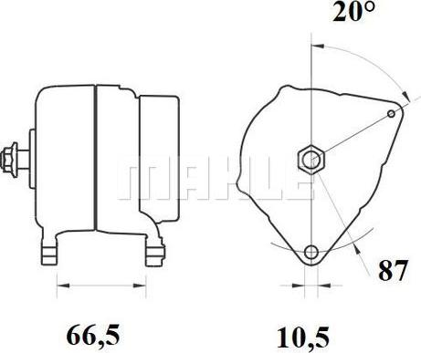 MAHLE MG 897 - Генератор avtokuzovplus.com.ua