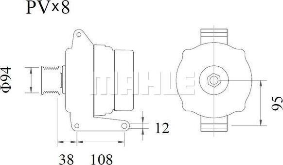 MAHLE MG 934 - Генератор autocars.com.ua