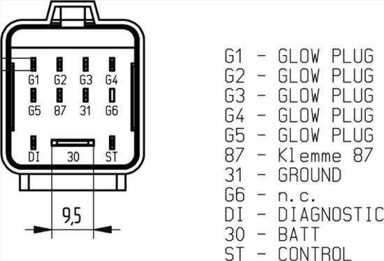 MAHLE MHG 71 - Блок управління, реле, система розжарювання autocars.com.ua