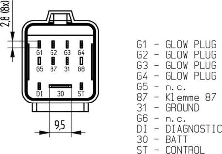 MAHLE MHG 80 - Блок управління, реле, система розжарювання autocars.com.ua