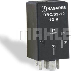 MAHLE MR 110 - Реле, паливний насос autocars.com.ua