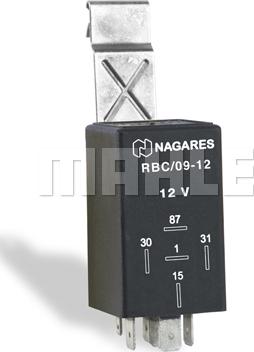 MAHLE MR 114 - Реле, паливний насос autocars.com.ua