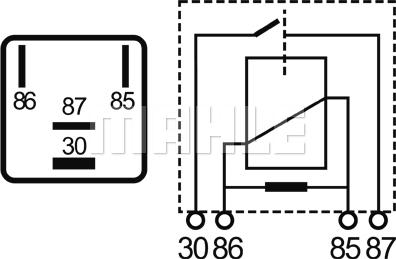 MAHLE MR 5 - Реле, робочий струм autocars.com.ua