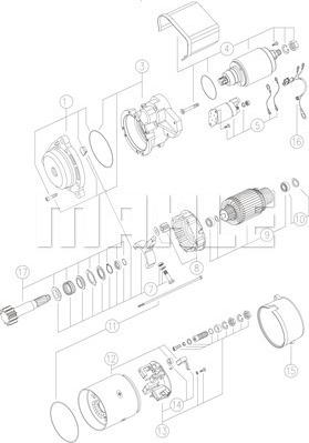 MAHLE MS 77 - Стартер autodnr.net