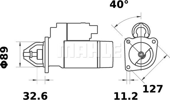 MAHLE MS 178 - Стартер avtokuzovplus.com.ua