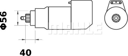 MAHLE MS 491 - Стартер autocars.com.ua