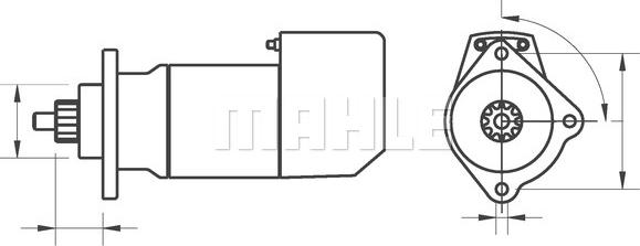 MAHLE MS 675 - Стартер autocars.com.ua