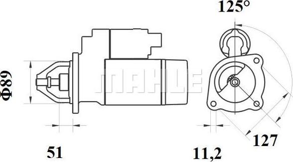 MAHLE MS 753 - Стартер avtokuzovplus.com.ua