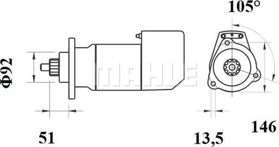 MAHLE MS 756 - 0 autocars.com.ua