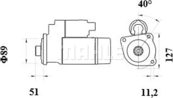 MAHLE MS 962 - Стартер avtokuzovplus.com.ua