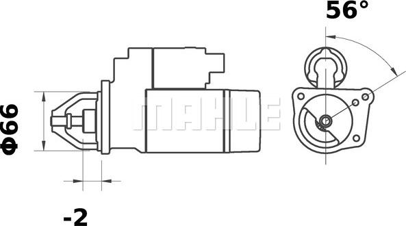 MAHLE MS 9 - Стартер avtokuzovplus.com.ua