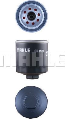 MAHLE OC 1539 - Фільтр масляний FORD TRANSIT 2.0 TDCI ECOBLUE 16- вир-во KNECHT-MAHLE autocars.com.ua