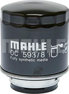 MAHLE OC 593/8 - Масляний фільтр autocars.com.ua