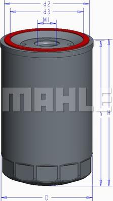 MAHLE OC 895 - Масляний фільтр autocars.com.ua