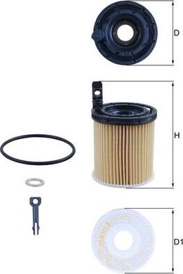 MAHLE OX 1121D - Масляний фільтр autocars.com.ua