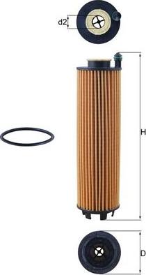 MAHLE OX 1301D - Масляний фільтр autocars.com.ua