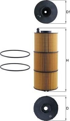MAHLE OX 1412D - Масляний фільтр autocars.com.ua