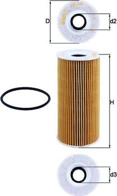 MAHLE OX 366D - Масляний фільтр autocars.com.ua