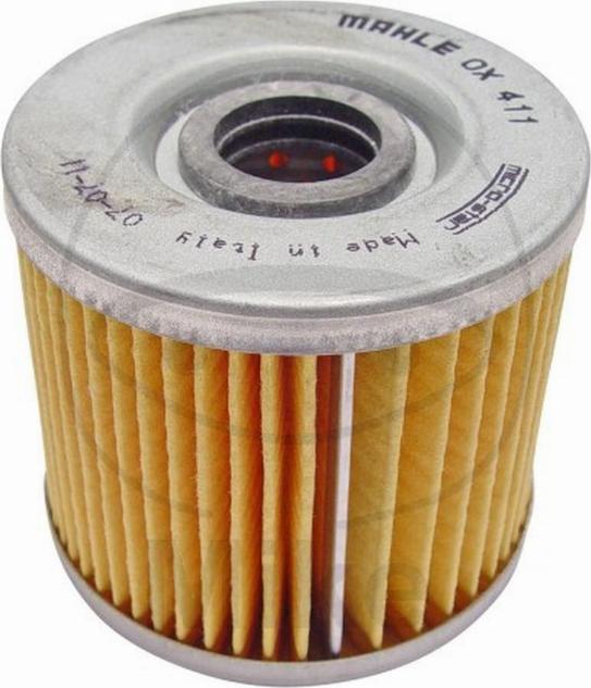 MAHLE OX 411 - Масляний фільтр autocars.com.ua
