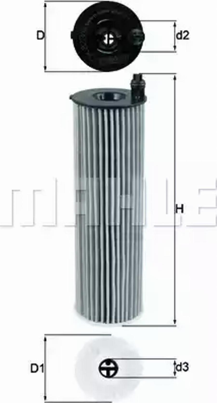 MAHLE OX 823/6D - Масляний фільтр autocars.com.ua