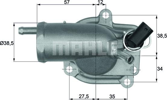 MAHLE TH 9 87 - Термостат, охлаждающая жидкость avtokuzovplus.com.ua